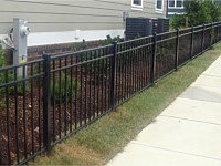 <b>Alumi-Guard 3-Rail Residential Ascot Flat Top Aluminum Fence 2</b>